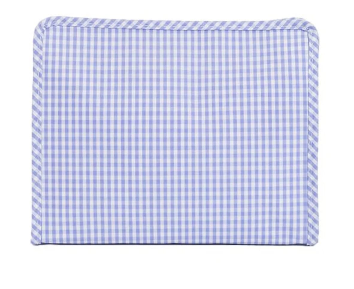 TRVL DESIGN Medium Roadie Zip Pouch Gingham Lilac