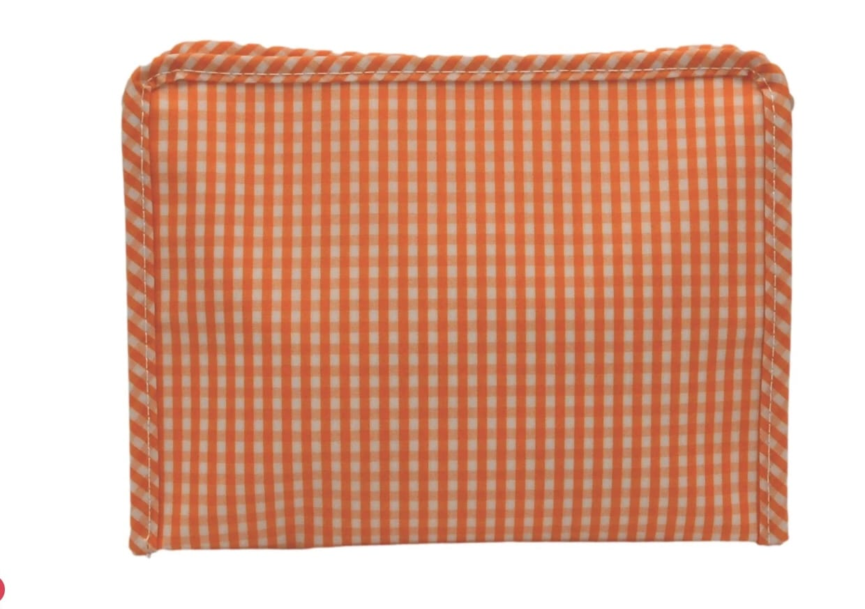 TRVL DESIGN Trvl Design Roadie Large Zip Pouch - Gingham Orange
