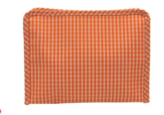 TRVL DESIGN Trvl Design Roadie Large Zip Pouch - Gingham Orange