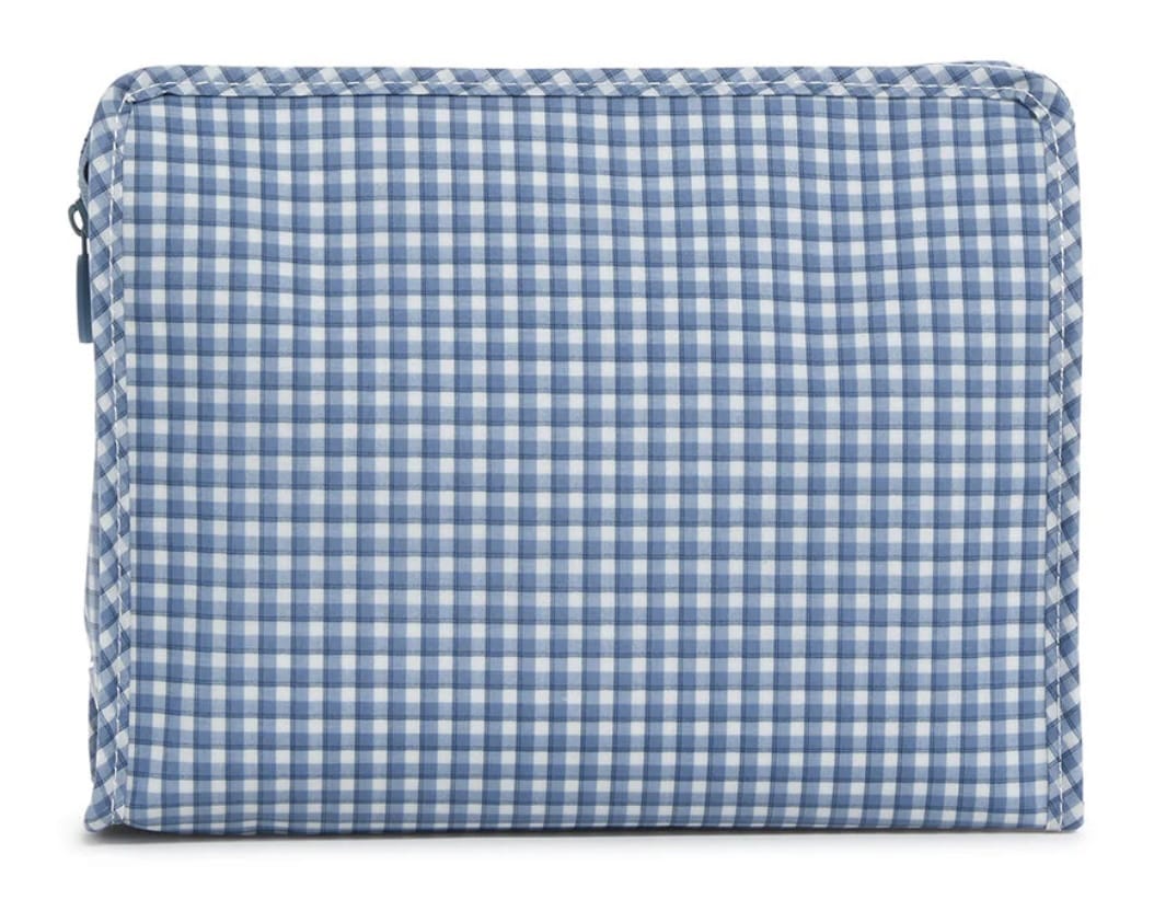 TRVL DESIGN Trvl Design Roadie Large Zip Pouch - Rodeo Check Indigo