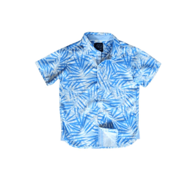 Tuk Tuk Tuk Tuk TROPICAL PALMS BLUE SHIRT