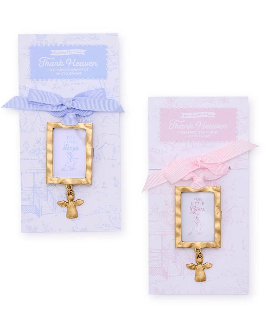 two company Thank Heaven Keepsake Ornament Photo Frame