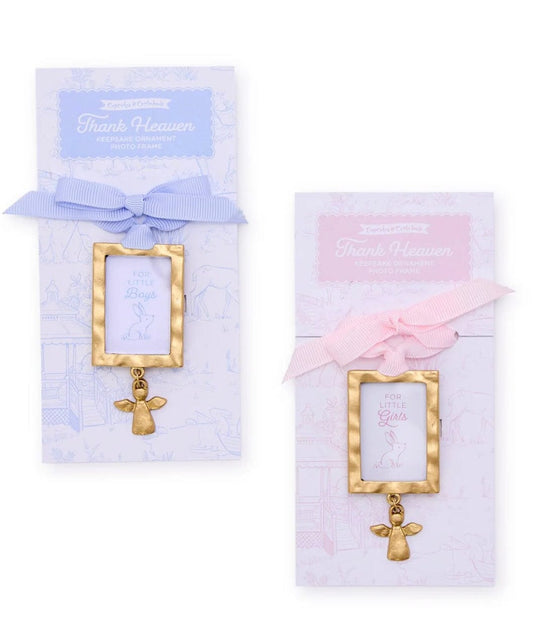 two company Thank Heaven Keepsake Ornament Photo Frame