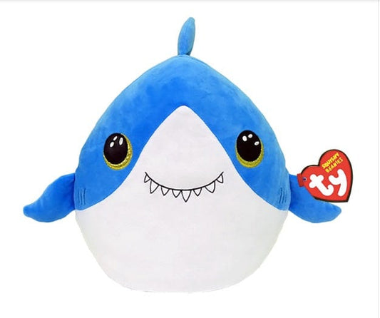 ty babies Ty Beanie Babies FINSLEY - shark squish 10"