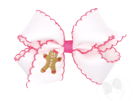 Wee One Default Medium Moonstitch Embroidered Gingerbread Christmas Bows