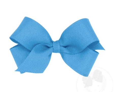 Wee One Turquoise Mini Grosgrain  Solid Bows
