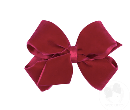 Wee One Small Classic Velvet Bow