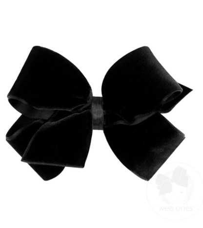 Wee One Small Classic Velvet Bow