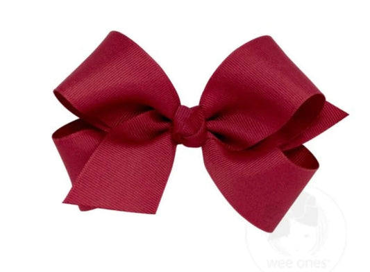 WEE ONES Med. Grosgrain cranberry