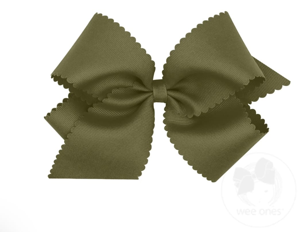 WEE ONES Med. Grosgrain sage