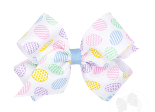 Wee Ones Easter and Spring-Inspired Print Grosgrain Hair Bow