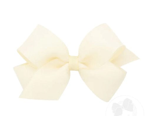 Wee Ones Medium Organza and Grosgrain Overlay Hair Bow