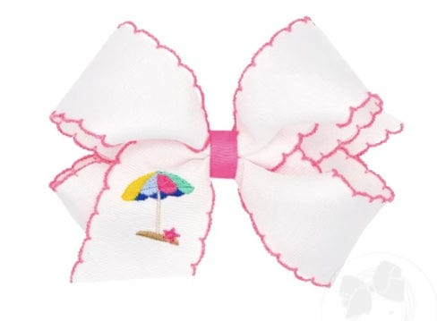 Wee Ones Beach Umbrella Med Grosgrain Hair Bow Summer time fun