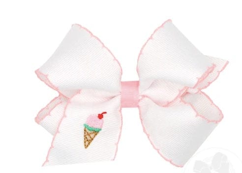 Wee Ones Ice Cream Med Grosgrain Hair Bow Summer time fun