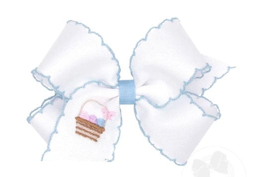 Wee Ones Med Bows Easter Basket Embroidery