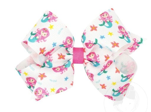 Wee Ones Med Grosgrain Mermaid  Hair Bows