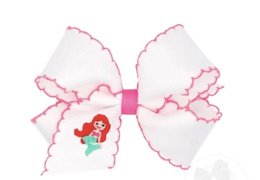 Wee Ones Mermaid Med Grosgrain Hair Bow Summer time fun