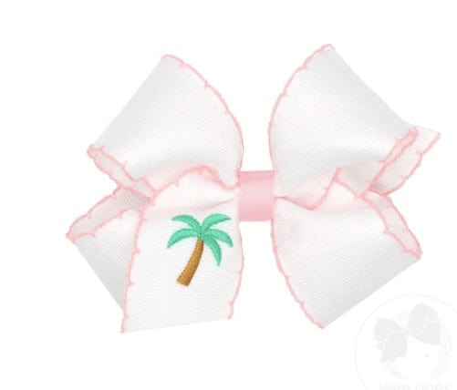 Wee Ones Palm Tree Med Grosgrain Hair Bow Summer time fun