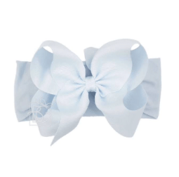 Wee Ones Small King Grosgrain Hair Bow w/Matching  Headband