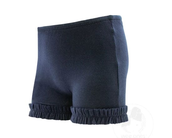 Wee Ones Navy / 2-4T Ruffle Wundershorts
