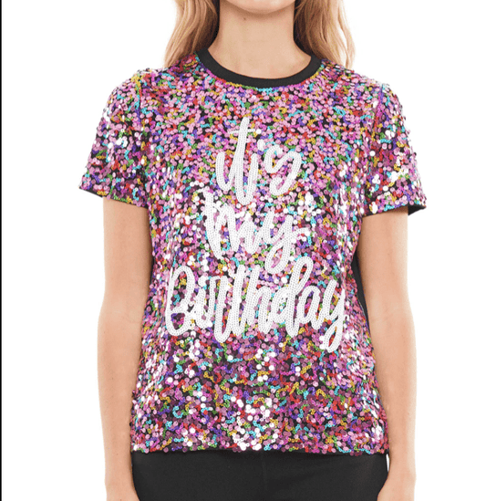 Why It's my Birthday Sequin Shirt