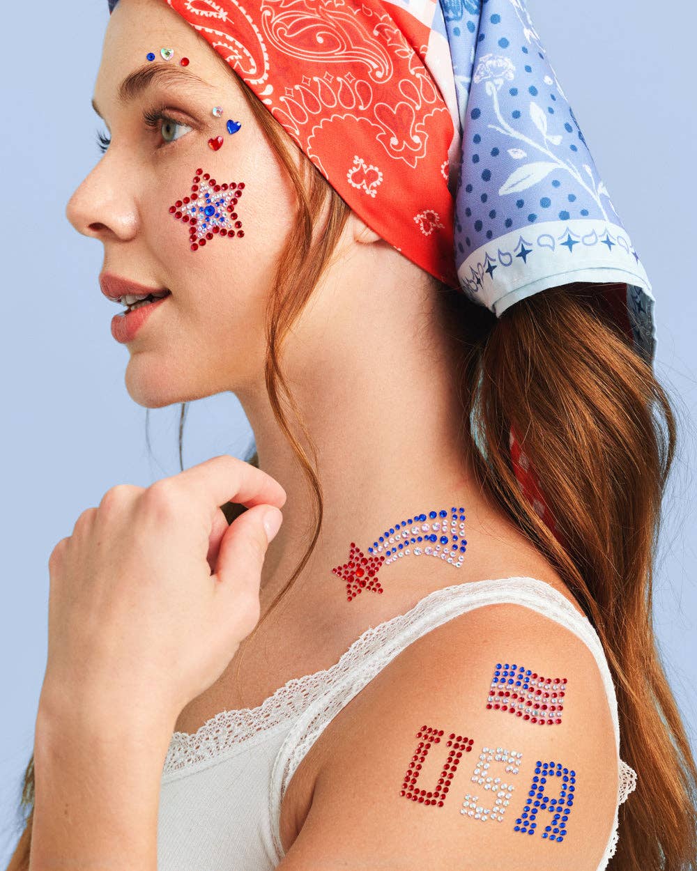 xo, Fetti USA Face Gems | patriotic, fourth july, festival, americana P5-BY7H-95M5