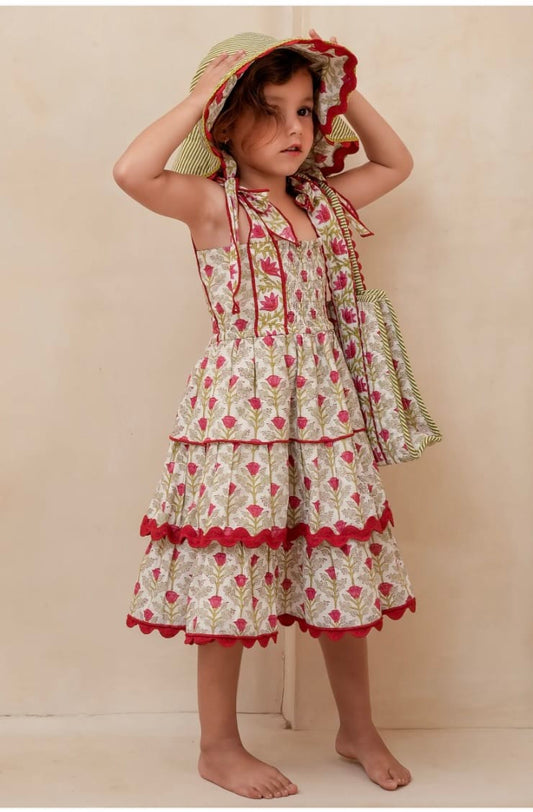 YO BABY Yo Baby  Red floral dress