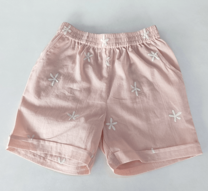 Yo Baby Yo Baby Dusty Pink w/Starfish EMB Top & Shorts