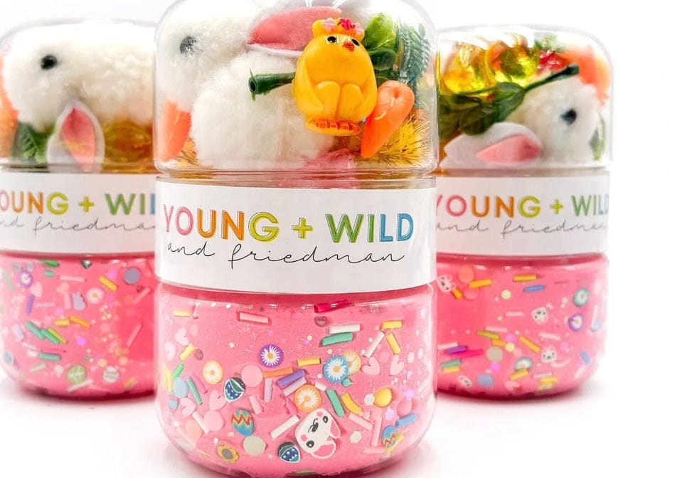 YOUNG & WILD Young & Wild Grab & Go Dough Jar - Fluffy Bunny